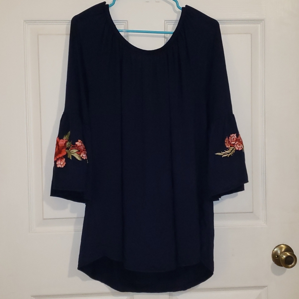 Off Shoulder Flowy Blouse